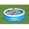imageBestway Fast Set Inflatable Pool Set 12 x 30quot  Rattan Print  Round Above Ground Pool  Includes Filter Pump ampamp Repair Patch8 x 24