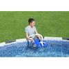 imageBestway FlowClear AquaDrift Automatic Above Ground Swimming Pool Vacuum Cleaner with Multidirectional Wheels and 3 Adjustable Settings Blue