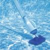 imageBestway Flowclear AquaCrawl Above Ground Outdoor Swimming Pool Maintenance Vacuum Cleaner Set with 2 Interchangeable Nozzle Heads and Debris BagBlue