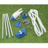 imageBestway Flowclear AquaCrawl Above Ground Outdoor Swimming Pool Maintenance Vacuum Cleaner Set with 2 Interchangeable Nozzle Heads and Debris BagBlue