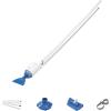 imageBestway Flowclear AquaCrawl Above Ground Outdoor Swimming Pool Maintenance Vacuum Cleaner Set with 2 Interchangeable Nozzle Heads and Debris BagBlue