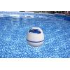 imageBestway Flowclear MusicWave Floating Bluetooth Speaker  Use in Swimming Pools Spas and Hot Tubs  Waterproof Pool Speaker Features 7 LED Color and Light Modes1 Count Pack of 2