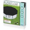 imageBestway Flowclear PVC Round 12 Foot Pool Cover for Above Ground Frame Pools with Drain Holes and Secure TieDown Ropes Black Cover Only10ft Round