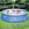 imageBestway Fast Set 13 x 33quot Round Inflatable Above Ground Pool Set  Includes 530gal Filter Pump13 x 33