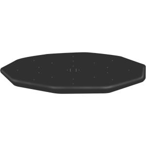 imageBestway Flowclear PVC Round 12 Foot Pool Cover for Above Ground Frame Pools with Drain Holes and Secure TieDown Ropes Black Cover Only16ft Round