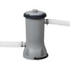 imageBestway Power Steel 14 x 82quot x 395quot Oval Above Ground Pool Set  Includes 530gal Filter Pump Ladder ChemConnect Dispener14 x 82 x 395