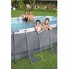 imageBestway Power Steel 14 x 82quot x 395quot Oval Above Ground Pool Set  Includes 530gal Filter Pump Ladder ChemConnect Dispener14 x 82 x 395