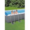 imageBestway Power Steel 14 x 82quot x 395quot Oval Above Ground Pool Set  Includes 530gal Filter Pump Ladder ChemConnect Dispener31ft4in X 16ft X 52in