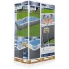 imageBestway Power Steel 14 x 82quot x 395quot Oval Above Ground Pool Set  Includes 530gal Filter Pump Ladder ChemConnect Dispener31ft4in X 16ft X 52in