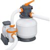 imageBestway Power Steel 14 x 82quot x 395quot Oval Above Ground Pool Set  Includes 530gal Filter Pump Ladder ChemConnect Dispener31ft4in X 16ft X 52in