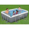 imageBestway Power Steel 14 x 82quot x 395quot Oval Above Ground Pool Set  Includes 530gal Filter Pump Ladder ChemConnect Dispener93 x 65 x 33
