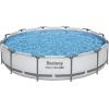 imageBestway Steel Pro MAX 14 x 33quot Round Above Ground Pool Set  Includes 530gal Filter PumpGray