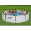 imageBestway Steel Pro MAX 14 x 33quot Round Above Ground Pool Set  Includes 530gal Filter PumpGray