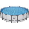 imageBestway Steel Pro MAX 14 x 33quot Round Above Ground Pool Set  Includes 530gal Filter PumpGray