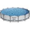 imageBestway Steel Pro MAX 14 x 33quot Round Above Ground Pool Set  Includes 530gal Filter PumpGray
