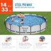 imageBestway Steel Pro MAX 14 x 33quot Round Above Ground Pool Set  Includes 530gal Filter PumpGray