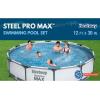 imageBestway Steel Pro MAX 14 x 33quot Round Above Ground Pool Set  Includes 530gal Filter PumpGray