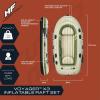 imageBestway HydroForce Inflatable Raft Set  Inflatable Boat for Kids and Adults  Great for Ponds Lakes Rivers3Person Voyager
