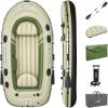 imageBestway HydroForce Inflatable Raft Set  Inflatable Boat for Kids and Adults  Great for Ponds Lakes Rivers3Person Voyager
