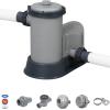 imageBestway 58390E Flowclear 1500 GPH Filter Pump for 300 to 8400 Gallon Above Ground Swimming Pool with Adaptors and Energy Saving PlugGray