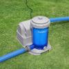 imageBestway 58671E Flowclear 2500 Gallon Transparent Filter Pump for Above Ground Swimming Pools with Adaptors and Energy Saving PlugBlue