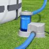 imageBestway 58671E Flowclear 2500 Gallon Transparent Filter Pump for Above Ground Swimming Pools with Adaptors and Energy Saving PlugBlue