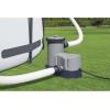 imageBestway 58671E Flowclear 2500 Gallon Transparent Filter Pump for Above Ground Swimming Pools with Adaptors and Energy Saving PlugGray