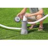 imageBestway 58671E Flowclear 2500 Gallon Transparent Filter Pump for Above Ground Swimming Pools with Adaptors and Energy Saving PlugGray