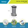 imageBestway 58671E Flowclear 2500 Gallon Transparent Filter Pump for Above Ground Swimming Pools with Adaptors and Energy Saving PlugGray