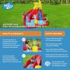 imageBestway H2OGO Turbo Splash Water Zone Mega Water Park  Inflatable Slide Climbing Wall Splash Pool  Great for Kids Ages 5AstroSplash