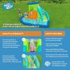imageBestway H2OGO Turbo Splash Water Zone Mega Water Park  Inflatable Slide Climbing Wall Splash Pool  Great for Kids Ages 5Hydro Hangout
