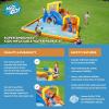 imageBestway H2OGO Turbo Splash Water Zone Mega Water Park  Inflatable Slide Climbing Wall Splash Pool  Great for Kids Ages 5Super Speedway