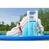 imageBestway H2OGO Turbo Splash Water Zone Mega Water Park  Inflatable Slide Climbing Wall Splash Pool  Great for Kids Ages 5Tidal Trifecta