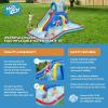 imageBestway H2OGO Turbo Splash Water Zone Mega Water Park  Inflatable Slide Climbing Wall Splash Pool  Great for Kids Ages 5Waterfall Waves
