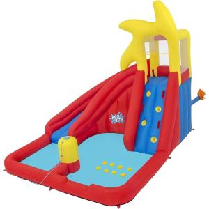 imageBestway H2OGO Turbo Splash Water Zone Mega Water Park  Inflatable Slide Climbing Wall Splash Pool  Great for Kids Ages 5AstroSplash