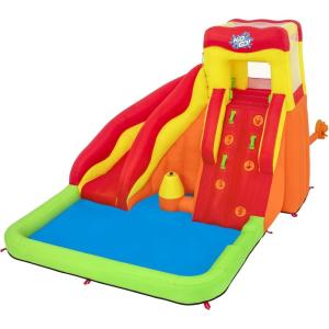 imageBestway H2OGO Turbo Splash Water Zone Mega Water Park  Inflatable Slide Climbing Wall Splash Pool  Great for Kids Ages 5Lava Splash
