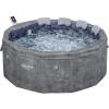 imageBestway SaluSpa Paris ThermaCore UltraFit Smart AirJet Rigid Foam Hot Tub Spa 67quot x 255quot  Fits Up to 46 Persons  Grey Marble