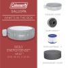 imageBestway Coleman Sicily AirJet Large Round 5 to 7 Person Inflatable Hot Tub Portable Outdoor Spa with 180 AirJets and EnergySense Cover GreySicily EnergySense