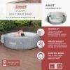 imageBestway Coleman Sicily AirJet Large Round 5 to 7 Person Inflatable Hot Tub Portable Outdoor Spa with 180 AirJets and EnergySense Cover GreySicily Standard