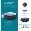 imageBestway SaluSpa Aruba AirJet Large Round 2 to 3 Person Inflatable Hot Tub Portable Outdoor Spa with 110 AirJets and EnergySense Cover GreyDeep Blue