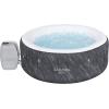imageBestway SaluSpa Fiji AirJet Large Round 2 to 4 Person Inflatable Hot Tub Portable Outdoor Spa with 120 AirJets and EnergySense Cover GreyBoracay