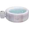 imageBestway SaluSpa Fiji AirJet Large Round 2 to 4 Person Inflatable Hot Tub Portable Outdoor Spa with 120 AirJets and EnergySense Cover GreyCancun