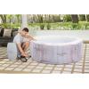 imageBestway SaluSpa Fiji AirJet Large Round 2 to 4 Person Inflatable Hot Tub Portable Outdoor Spa with 120 AirJets and EnergySense Cover GreyCancun