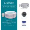 imageBestway SaluSpa Fiji AirJet Large Round 2 to 4 Person Inflatable Hot Tub Portable Outdoor Spa with 120 AirJets and EnergySense Cover GreyCancun
