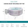 imageBestway SaluSpa Fiji AirJet Large Round 2 to 4 Person Inflatable Hot Tub Portable Outdoor Spa with 120 AirJets and EnergySense Cover GreyCancun
