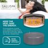 imageBestway SaluSpa Fiji AirJet Large Round 2 to 4 Person Inflatable Hot Tub Portable Outdoor Spa with 120 AirJets and EnergySense Cover GreyCancun
