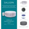 imageBestway SaluSpa Fiji AirJet Large Round 2 to 4 Person Inflatable Hot Tub Portable Outdoor Spa with 120 AirJets and EnergySense Cover GreyCancun