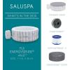 imageBestway SaluSpa Fiji AirJet Large Round 2 to 4 Person Inflatable Hot Tub Portable Outdoor Spa with 120 AirJets and EnergySense Cover GreyFiji