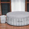 imageBestway SaluSpa Fiji AirJet Large Round 2 to 4 Person Inflatable Hot Tub Portable Outdoor Spa with 120 AirJets and EnergySense Cover GreyFiji
