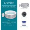 imageBestway SaluSpa Fiji AirJet Large Round 2 to 4 Person Inflatable Hot Tub Portable Outdoor Spa with 120 AirJets and EnergySense Cover GreyFiji